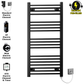 45 100 Matt Black Towel Rail Radiator Heated Warmer Wide High Electric Pre Filled Element All Elements 871e011a 8832 47e4 b3b0 0f5e52cc9a40 