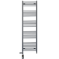 Dual Fuel 550 x 1600mm Straight Anthracite Grey Heated Towel Rail - (incl. Valves + Electric Heating Kit) 