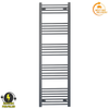 Radiateur sèche-serviettes électrique gris anthracite de 400 mm de large et 1 600 mm de haut