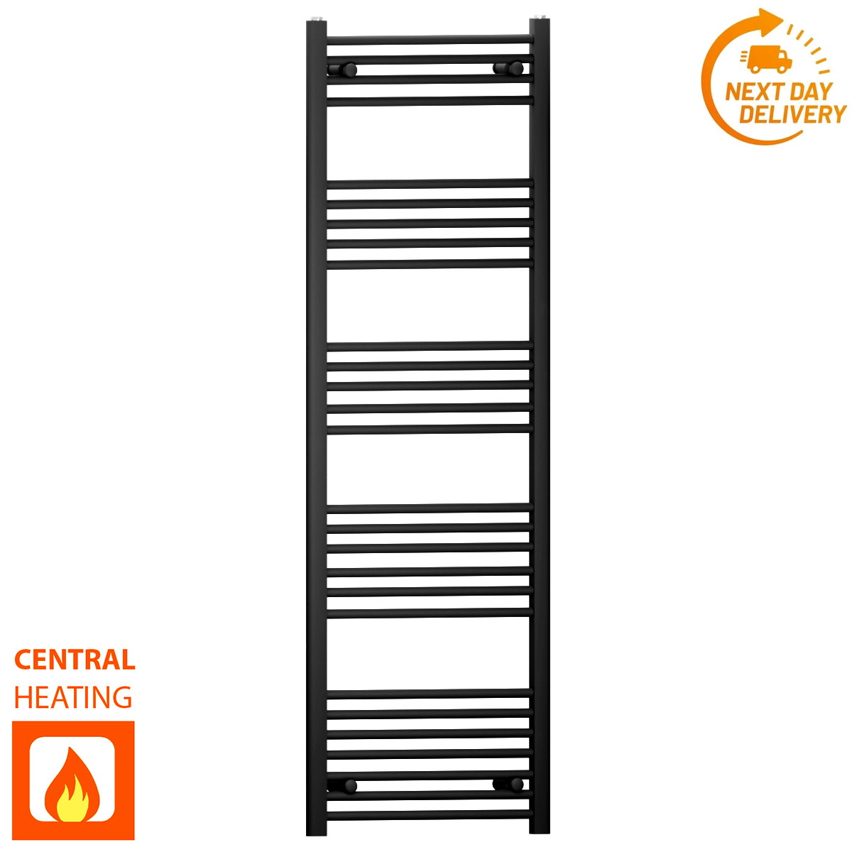 45 160 Matt Black Towel Rail Radiator Heated Warmer Wide High Central Heating 0ca78617 fa2e 4dc9 8d74 97f18d34368f