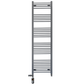 Dual Fuel 450 x 1700mm Straight Anthracite Grey Heated Towel Rail - (incl. Valves + Electric Heating Kit) 