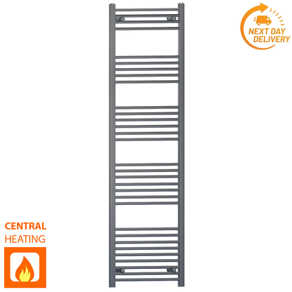  Radiateur sèche-serviettes gris anthracite de 450 mm de large et 1800 mm de haut 