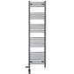 Dual Fuel 400 x 1800mm Straight Anthracite Grey Heated Towel Rail - (incl. Valves + Electric Heating Kit) 