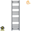 Radiateur sèche-serviettes électrique gris anthracite de 400 mm de large et 1800 mm de haut