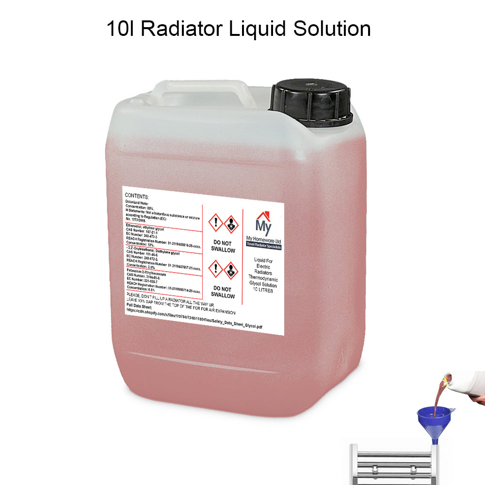 Liquid For Electric Radiators - Thermodynamic Glycol Solution - 10 LITRES