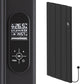 498 x 1600mm Smart Wifi Electric Panel Radiator - 1500W Black Vertical Aluminium 