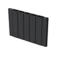 724 x 500mm Smart Wifi Electric Panel Radiator - 1000W Black Horizontal Aluminium 