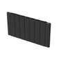 946 x 500mm Smart Wifi Electric Panel Radiator - 1500W Black Horizontal Aluminium 