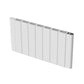 946 x 500mm Smart Wifi Electric Panel Radiator - 1500W White Horizontal Aluminium 