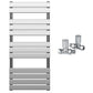 550 x 1200mm Chrome Heated Towel Rail Radiator – Flat Panel Designer 1,767 BTU Central Heating UK 