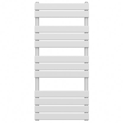  500 x 1200mm White Heated Towel Rail Radiator – Flat Panel Designer 1913 BTU Central Heating UK 