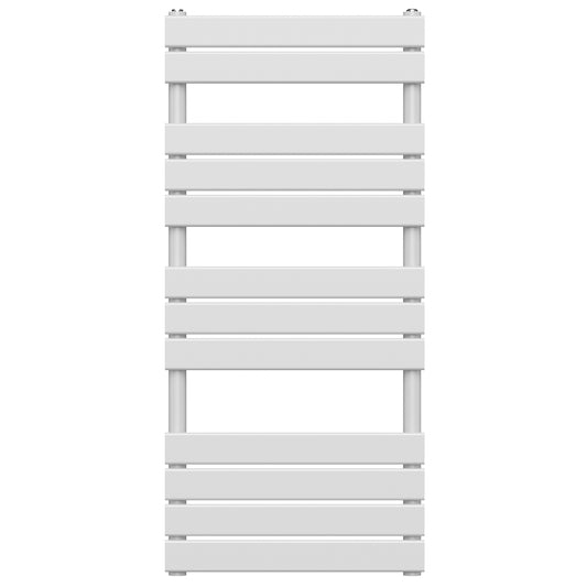 550 x 1200mm White Heated Towel Rail Radiator – Flat Panel Designer 2216 BTU Central Heating UK 