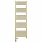 Dual Fuel 500 x 1600mm Shiny Gold Heated Towel Rail Radiator- (incl. Valves + Electric Heating Kit) 