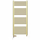 Dual Fuel 500 x 1200mm Shiny Gold Heated Towel Rail Radiator- (incl. Valves + Electric Heating Kit) 