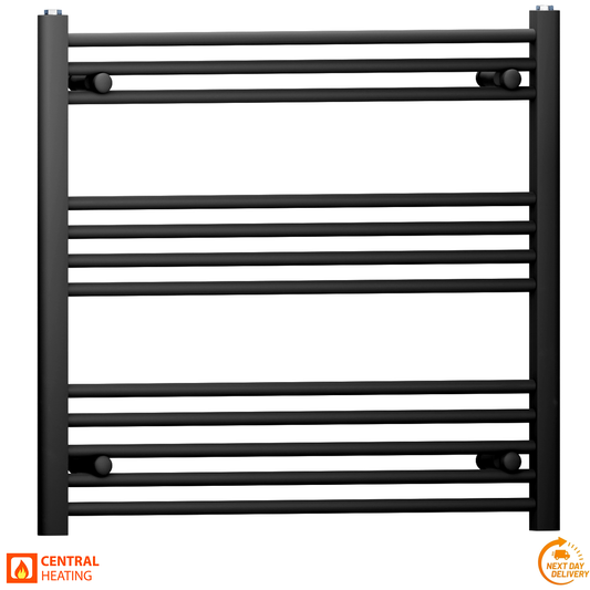 80 70 Matt Black Towel Rail Radiator Heated Warmer Wide High Central Heating 0087d14a d902 4bd2 9dc5 4a1849a98a29 