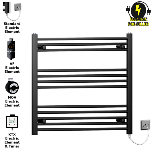 80 70 Matt Black Towel Rail Radiator Heated Warmer Wide High Electric Pre Filled Element All Elements 360e3385 1c91 4e89 8efd 21bf70d21afc 