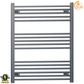 800mm Wide - 900mm High  Anthracite Grey Electric Heated Towel Rail Radiator 