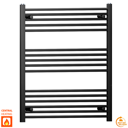  Radiateur sèche-serviettes noir mat de 800 mm de large et 900 mm de haut 