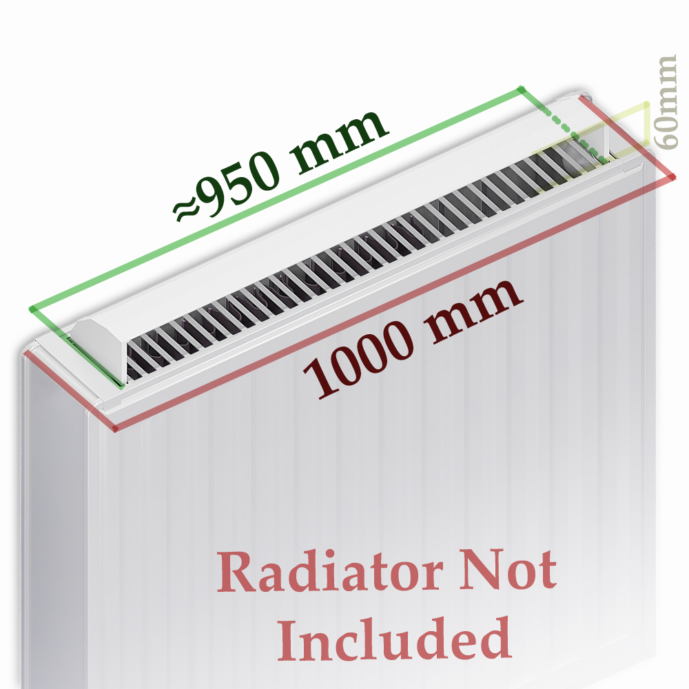  MyHomeware Radiator Booster / Heat Diverter – For Double Radiators