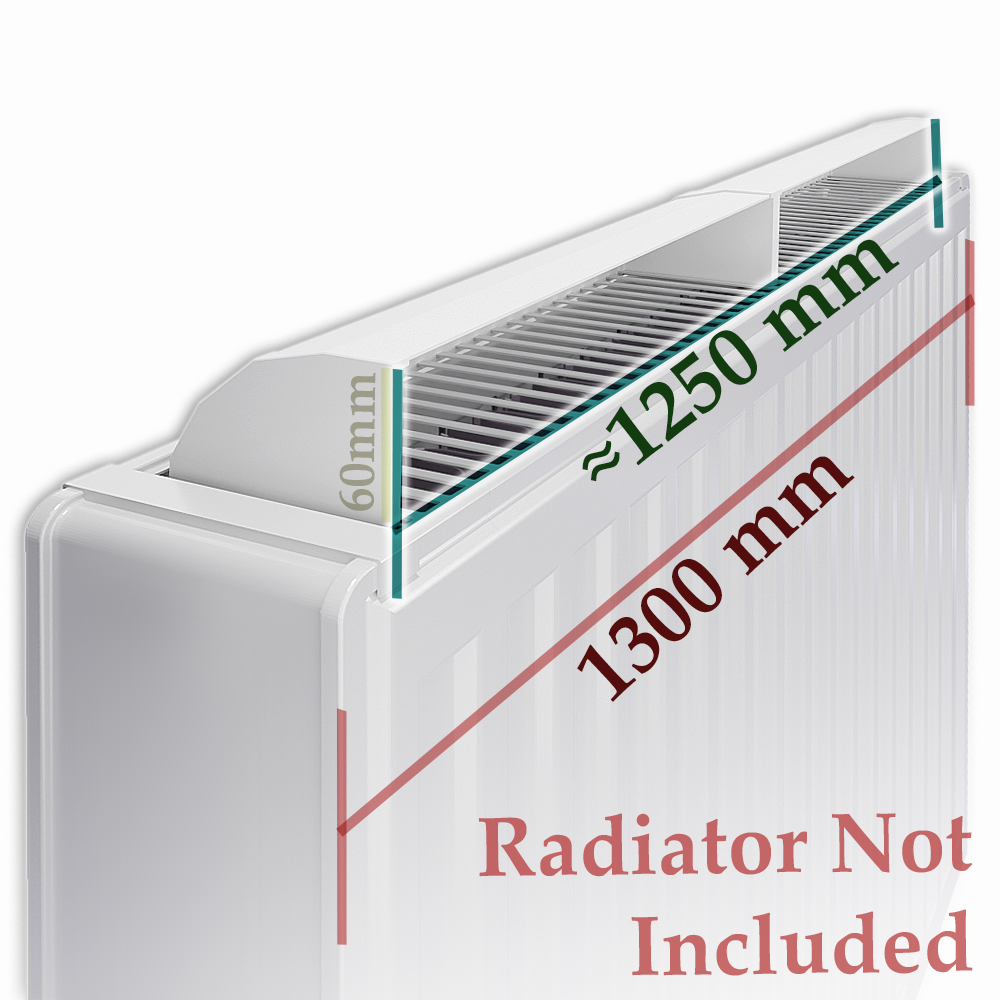  MyHomeware Radiator Booster / Heat Diverter – For Double Radiators
