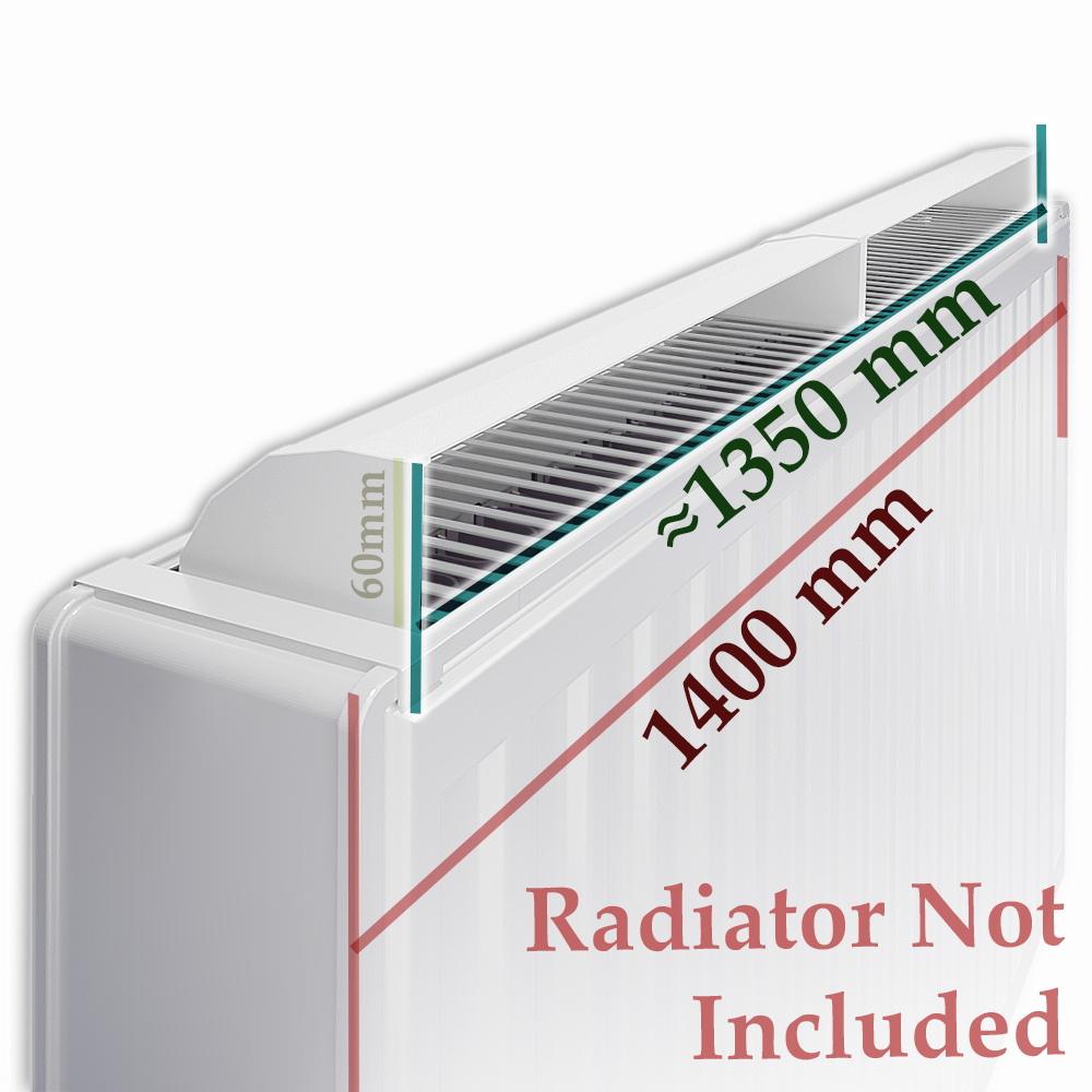  MyHomeware Radiator Booster / Heat Diverter – For Double Radiators