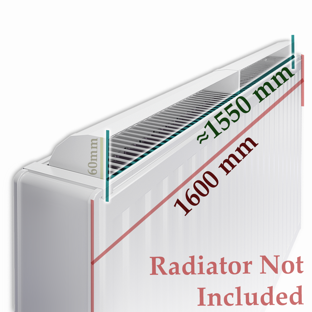  MyHomeware Radiator Booster / Heat Diverter – For Double Radiators