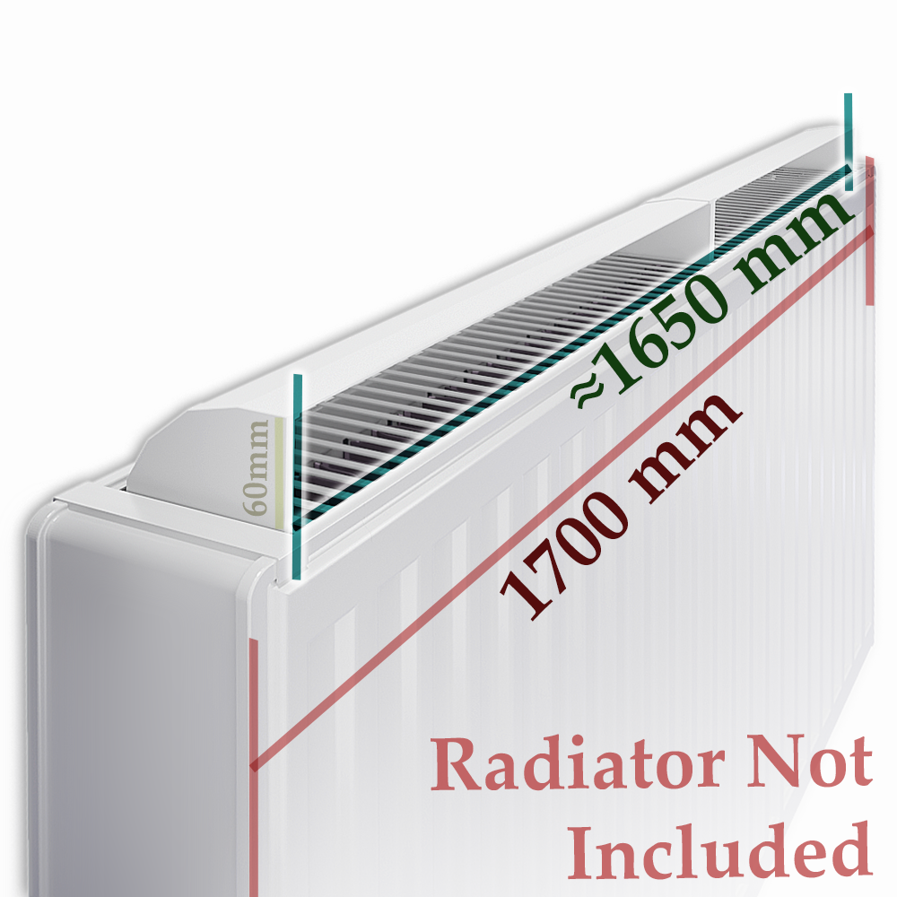  MyHomeware Radiator Booster / Heat Diverter – For Double Radiators
