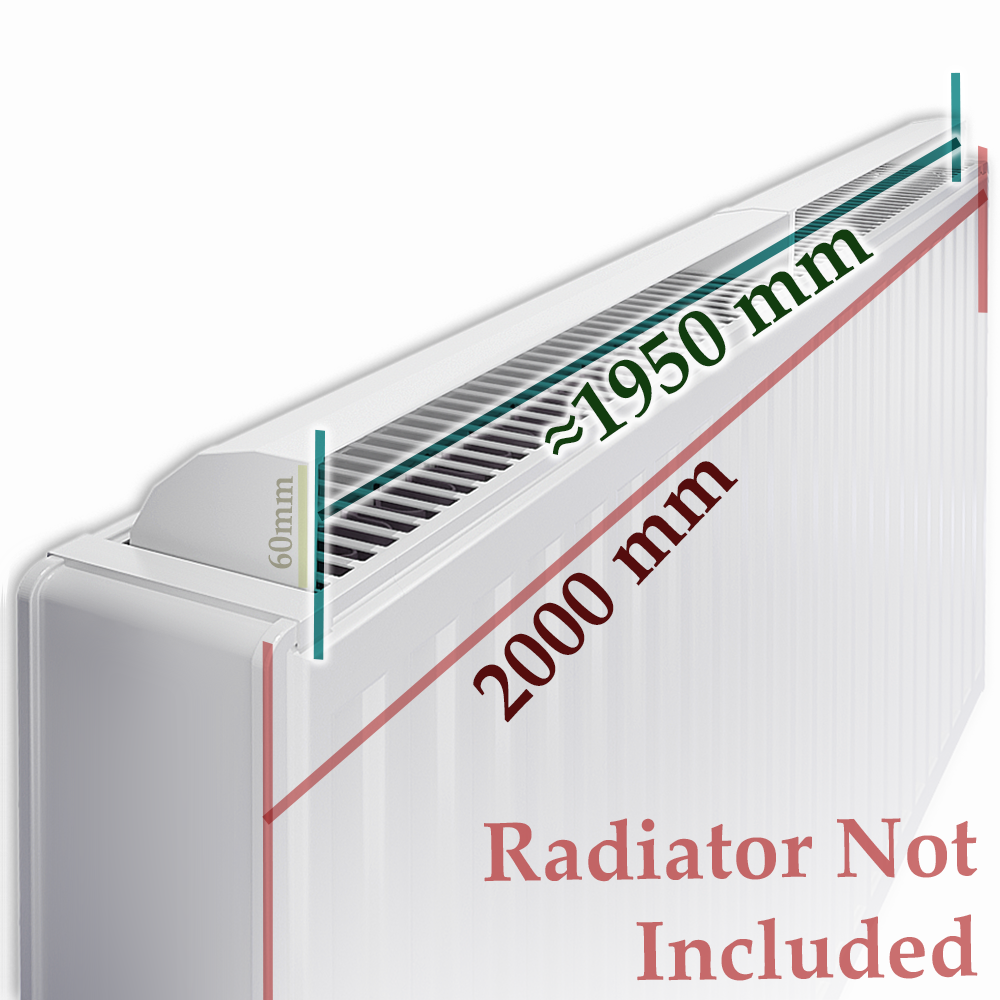  MyHomeware Radiator Booster / Heat Diverter – For Double Radiators