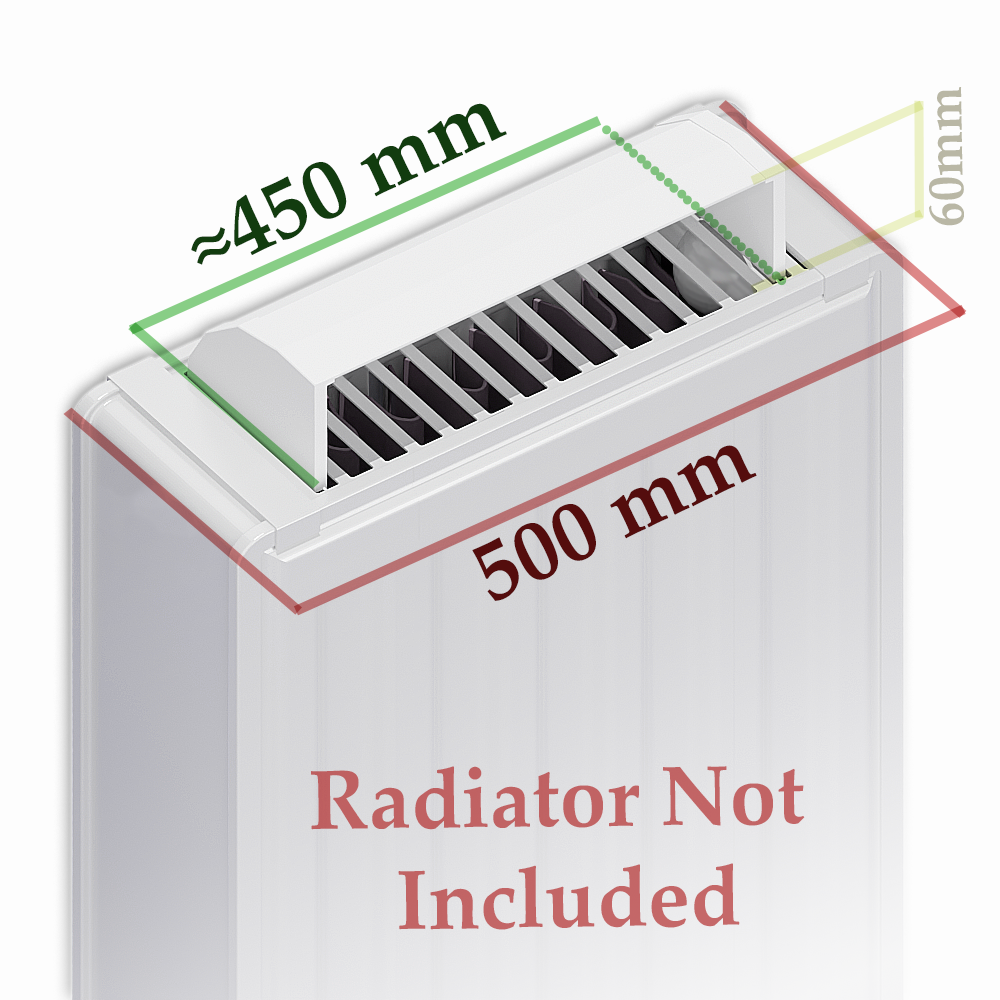  MyHomeware Radiator Booster / Heat Diverter – For Double Radiators