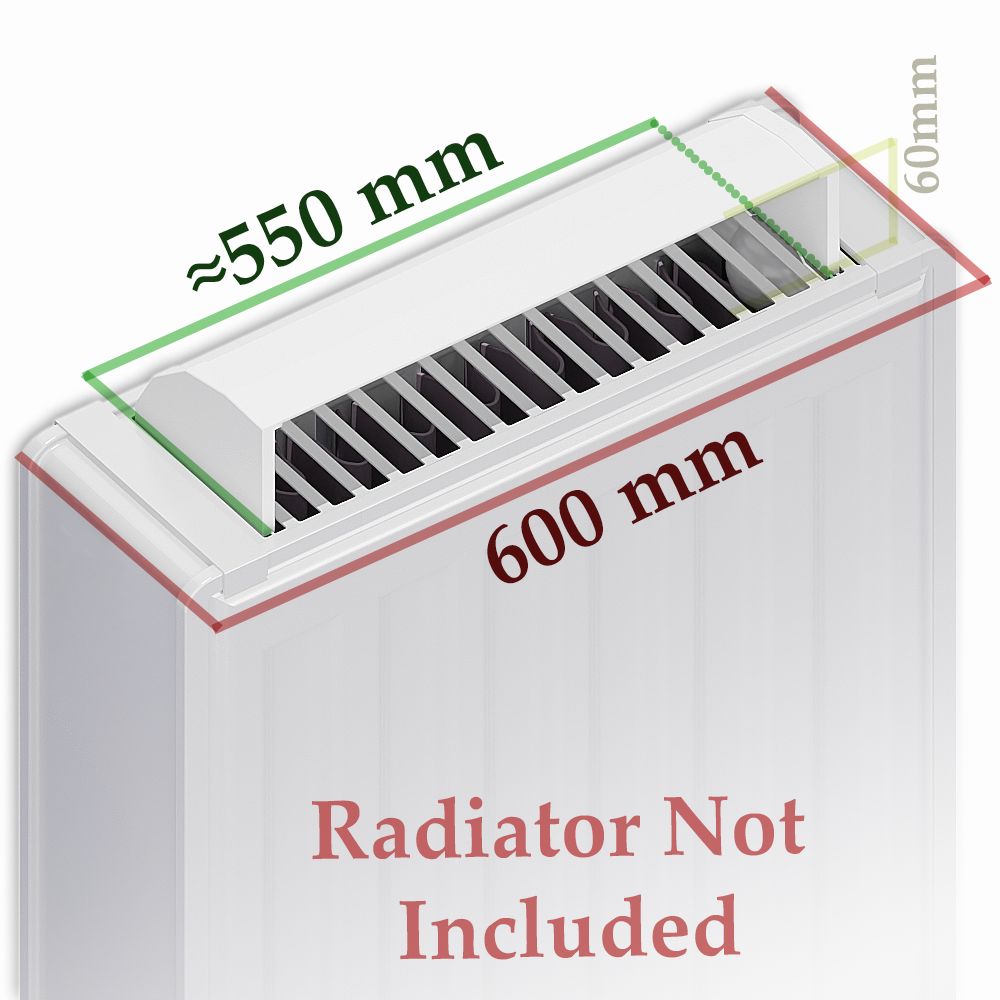  MyHomeware Radiator Booster / Heat Diverter – For Double Radiators