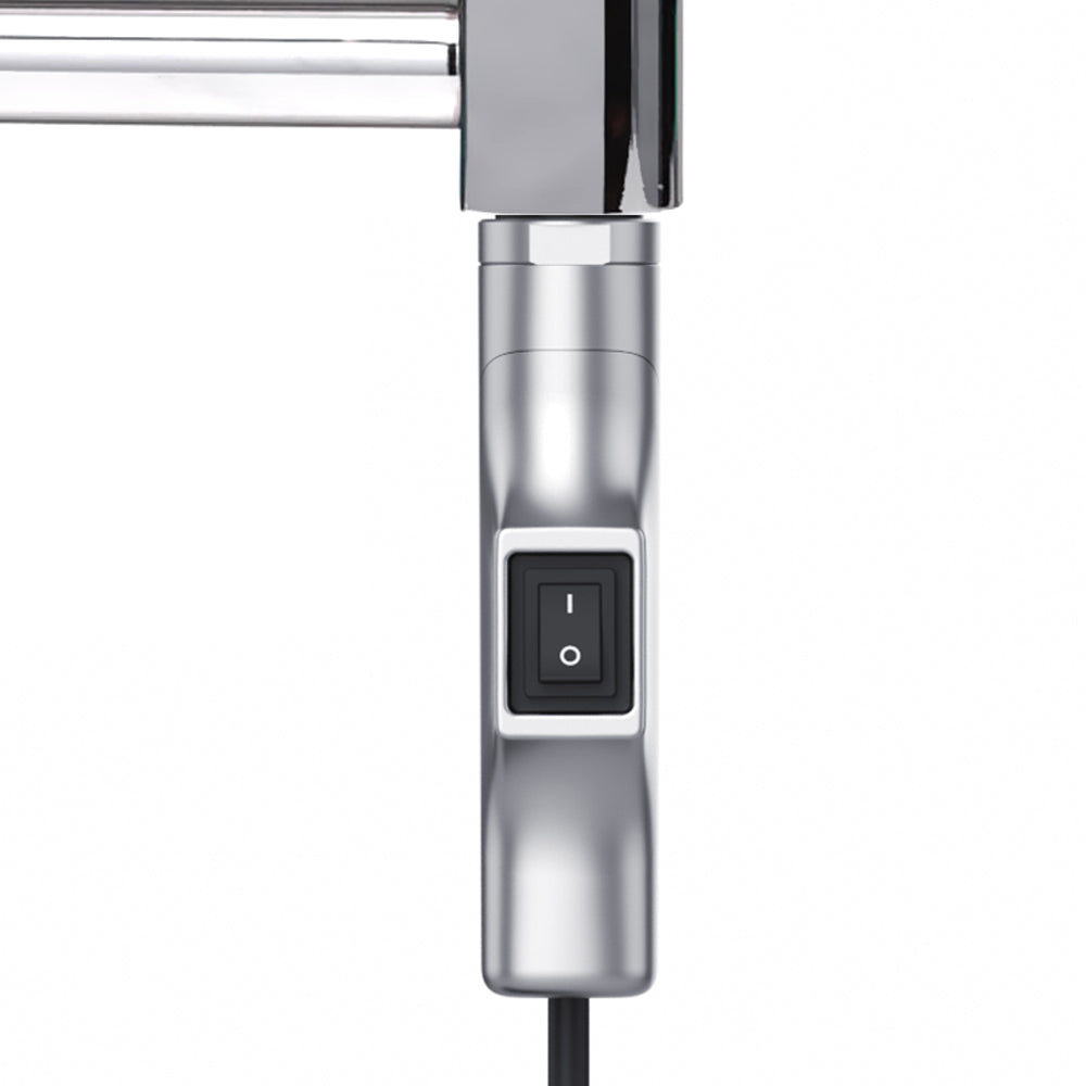  Chrome Towel Rail Radiator Electric Heating Element with a Button 150-800W