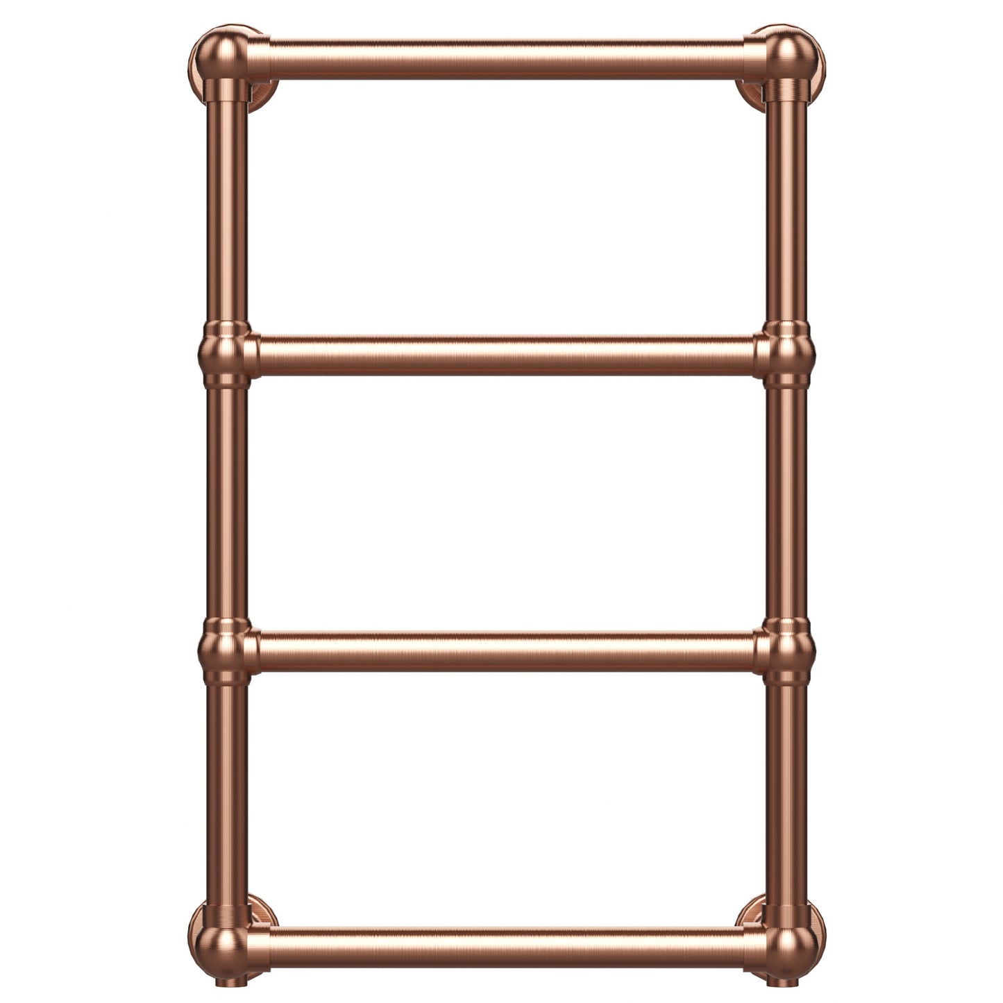  500 x 750mm Charlotte Traditional Brass Heated Towel Rail Radiator Central Heating Bathroom Heater