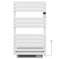 550 x 900mm White Dry Heating Electric Towel Rail Radiator - Turbo Fan Assisted 1500W - Programmable Timer 
