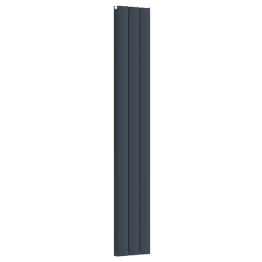Vertical Aluminium Radiator 1800 x 305mm – Anthracite Grey Double Panel – Model Diva 
