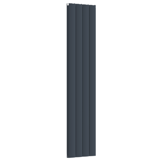 Vertical Aluminium Radiator 1800 x 407mm – Anthracite Grey Double Panel – Model Diva 