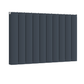 Horizontal Aluminium Radiator 600 x 1022mm – Anthracite Grey Double Panel – Model Diva 