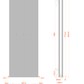 Vertical Aluminium Radiator 1800 x 407mm – Anthracite Grey Double Panel – Model Diva 