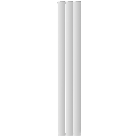 Vertical Aluminium Radiator 1800 x 305mm – White Double Panel – Model Diva 