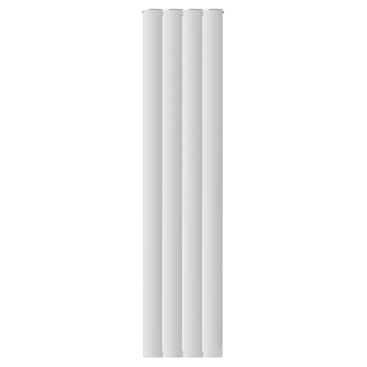 Vertical Aluminium Radiator 1800 x 407mm – White Double Panel – Model Diva 
