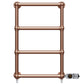 Dual Fuel Traditional Brass Heated Towel Rail 500 x 750mm Charlotte (Incl. Valves + Electric Heating Kit) 