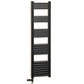 500 x 1400mm Black Dual Fuel Heated Towel Rail Radiator – Aluminium Ladder with Valves & Electric Kit 603W UK 