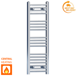 FC30 100 Chrome Towel Rail Radiator Central Heating Valves