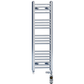 Dual Fuel 300 x 1000mm Straight Chrome  Heated Towel Rail Radiator- (incl. Valves + Electric Heating Kit) 