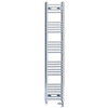 300mm x 1500mm Chrome Dual Fuel Heated Towel Rail | Flat Ladder