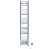 300mm x 1500mm Chrome Electric Pre-Filled Heated Towel Rail | Flat Ladder