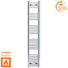Radiateur sèche-serviettes plat chromé de 350 mm de large et 1700 mm de haut