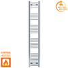 Radiateur sèche-serviettes plat chromé de 350 mm de large et 1800 mm de haut