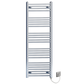 550 mm breit – 1400 mm hoch, flacher, elektrischer Handtuchheizkörper aus Chrom 