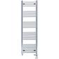Dual Fuel 550 x 1600mm Straight Chrome  Heated Towel Rail Radiator- (incl. Valves + Electric Heating Kit) 