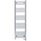 Dual Fuel 400 x 1600mm Straight Chrome  Heated Towel Rail Radiator- (incl. Valves + Electric Heating Kit) 
